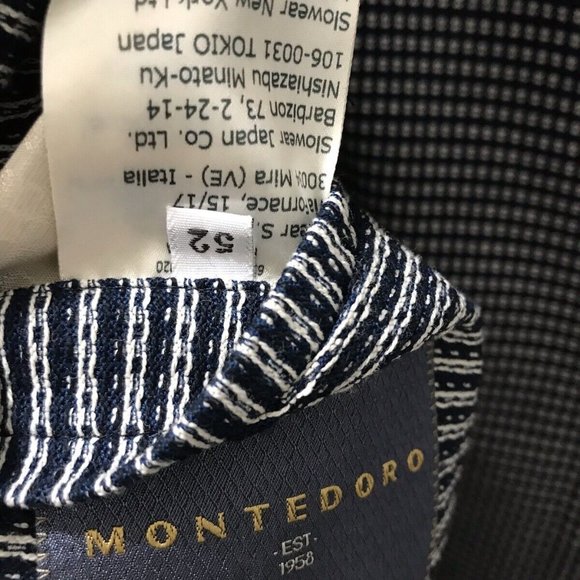 Montedoro Incotex Italian luxury cotton sport coat, blazer 50/40US NWT$1295 - Picture 5 of 9